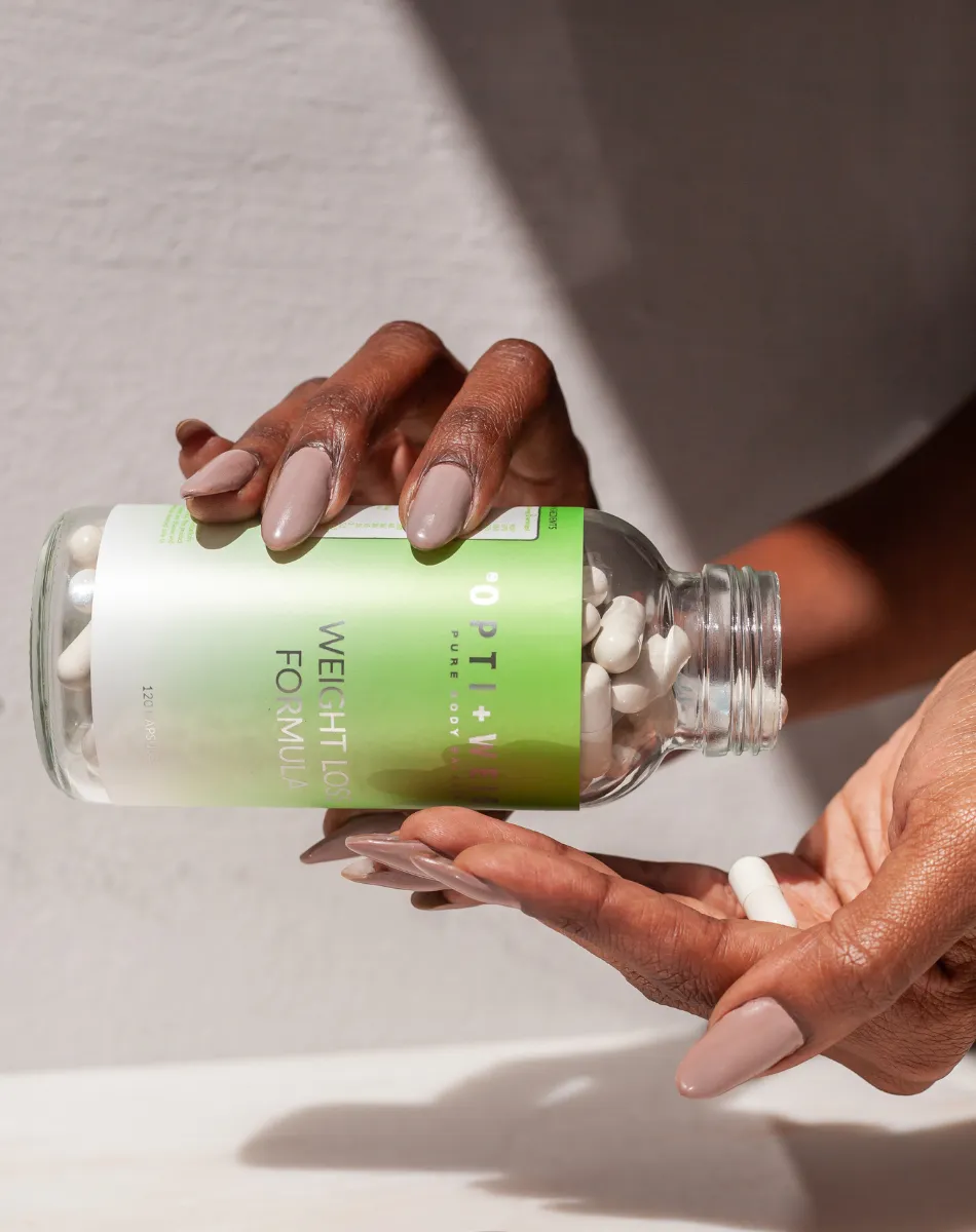 Opti+Weigh bottle with capsule